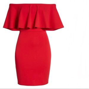 Soprano | Ruffle Off the Shoulder Bodycon Dress